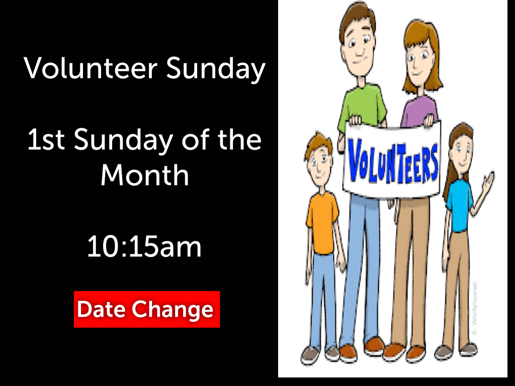 Volunteer Sunday