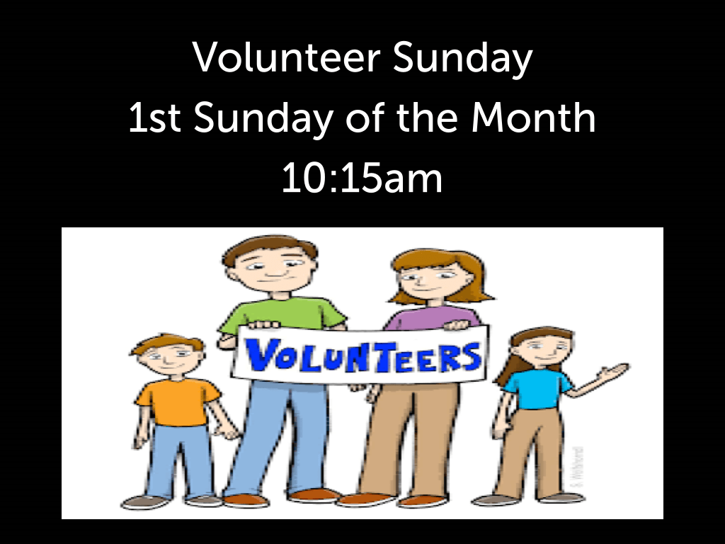 Volunteer Sunday