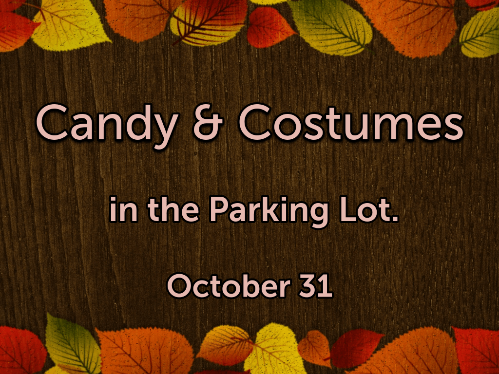 Candy & Costumes In the Parking Lot