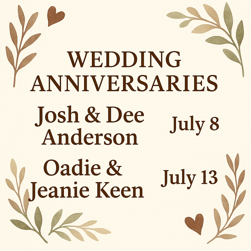 July Anniversaries