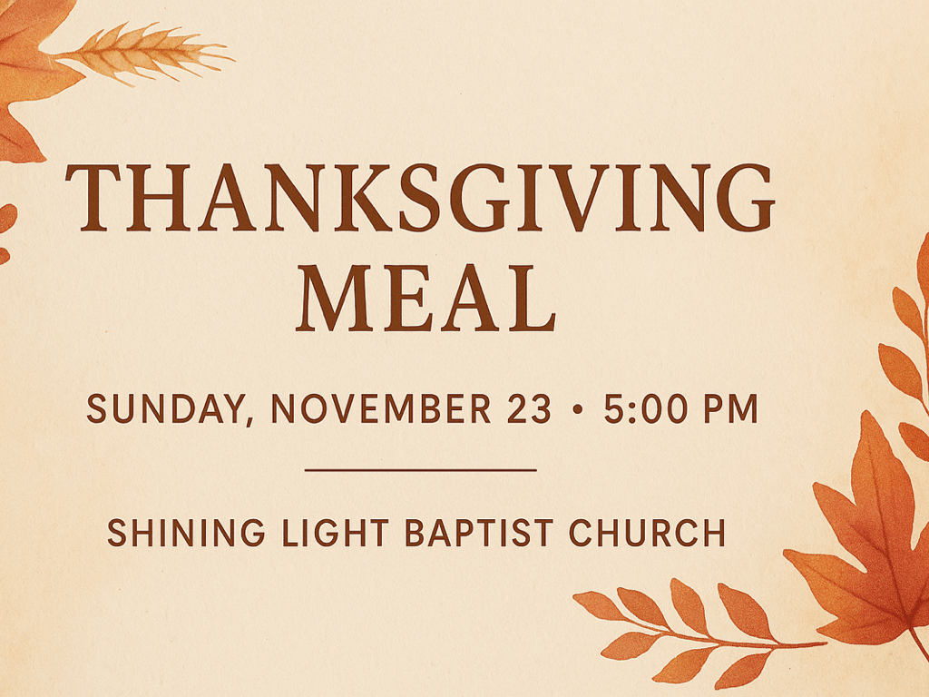 Annual Thanksgiving Meal – 2025