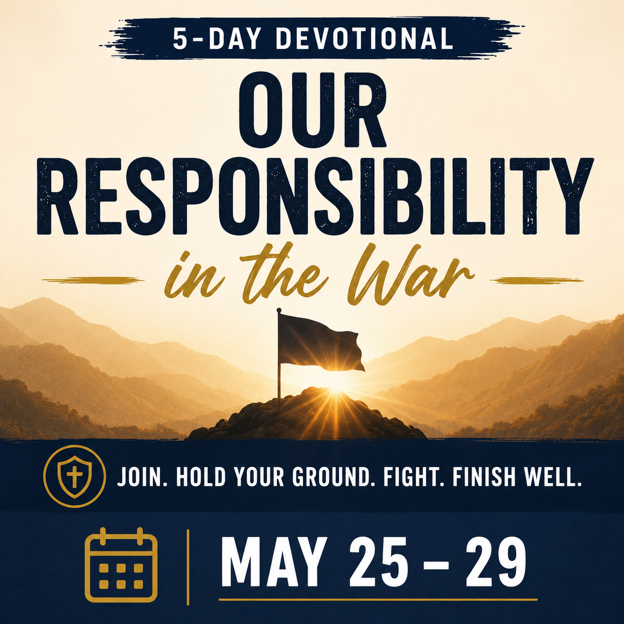 Weekly Devotional - May 25-29