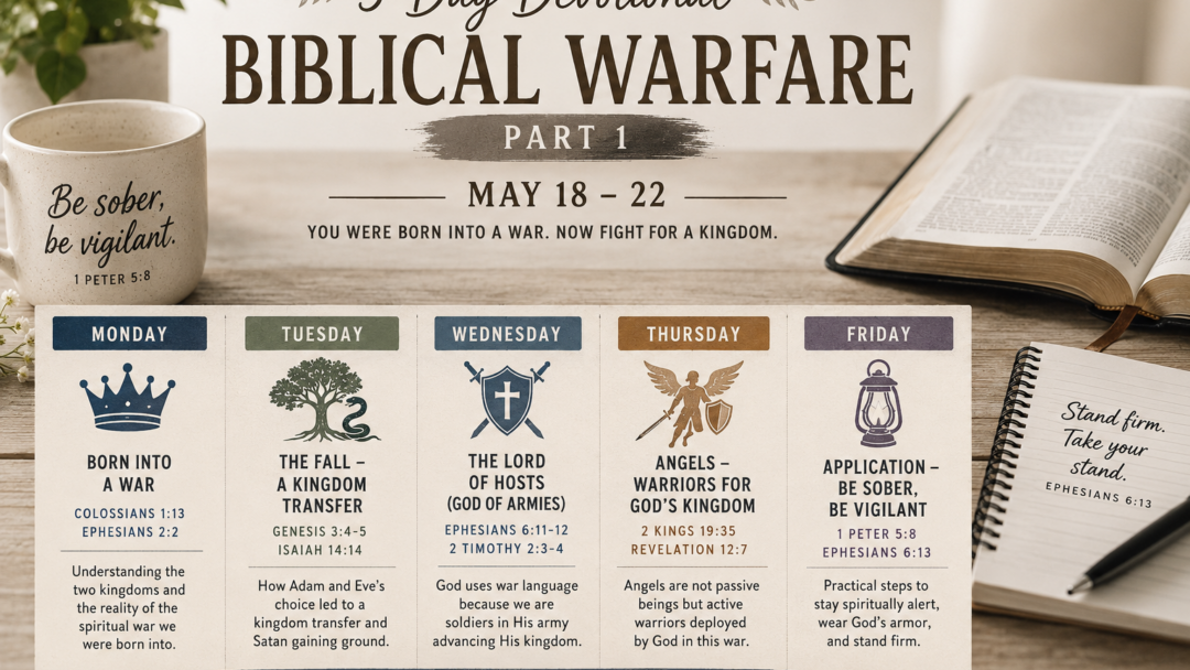 Weekly Devotional – May 18-22