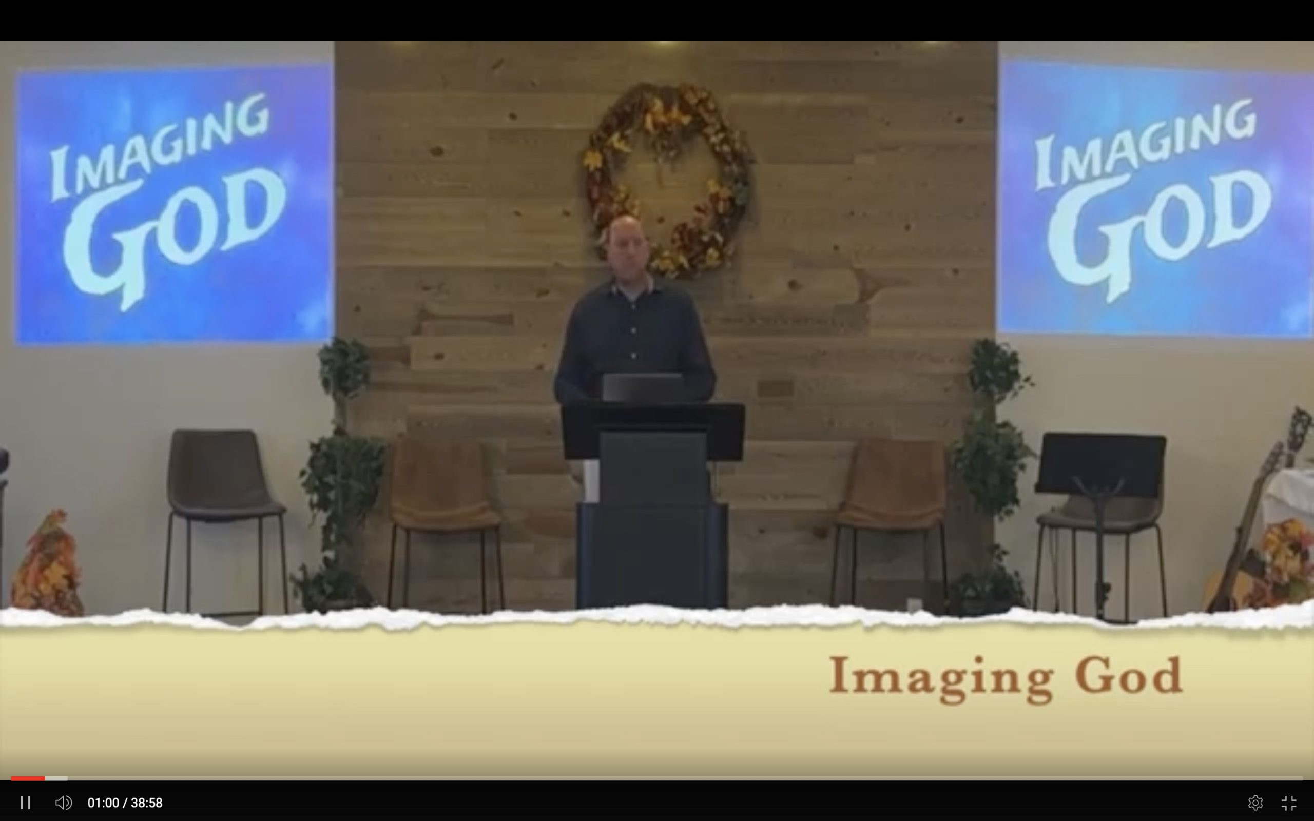 Imaging God’s Love – Sermon 1 (Nov 12, 2023)