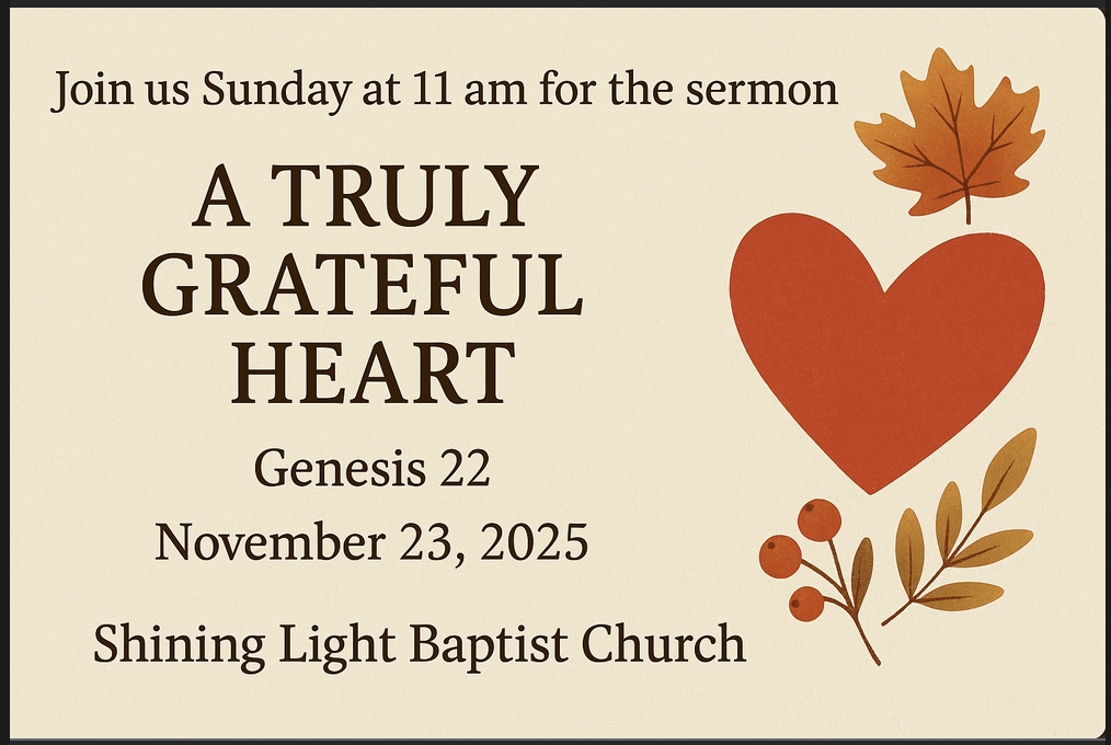 A Truly Grateful Heart – 11.23.25