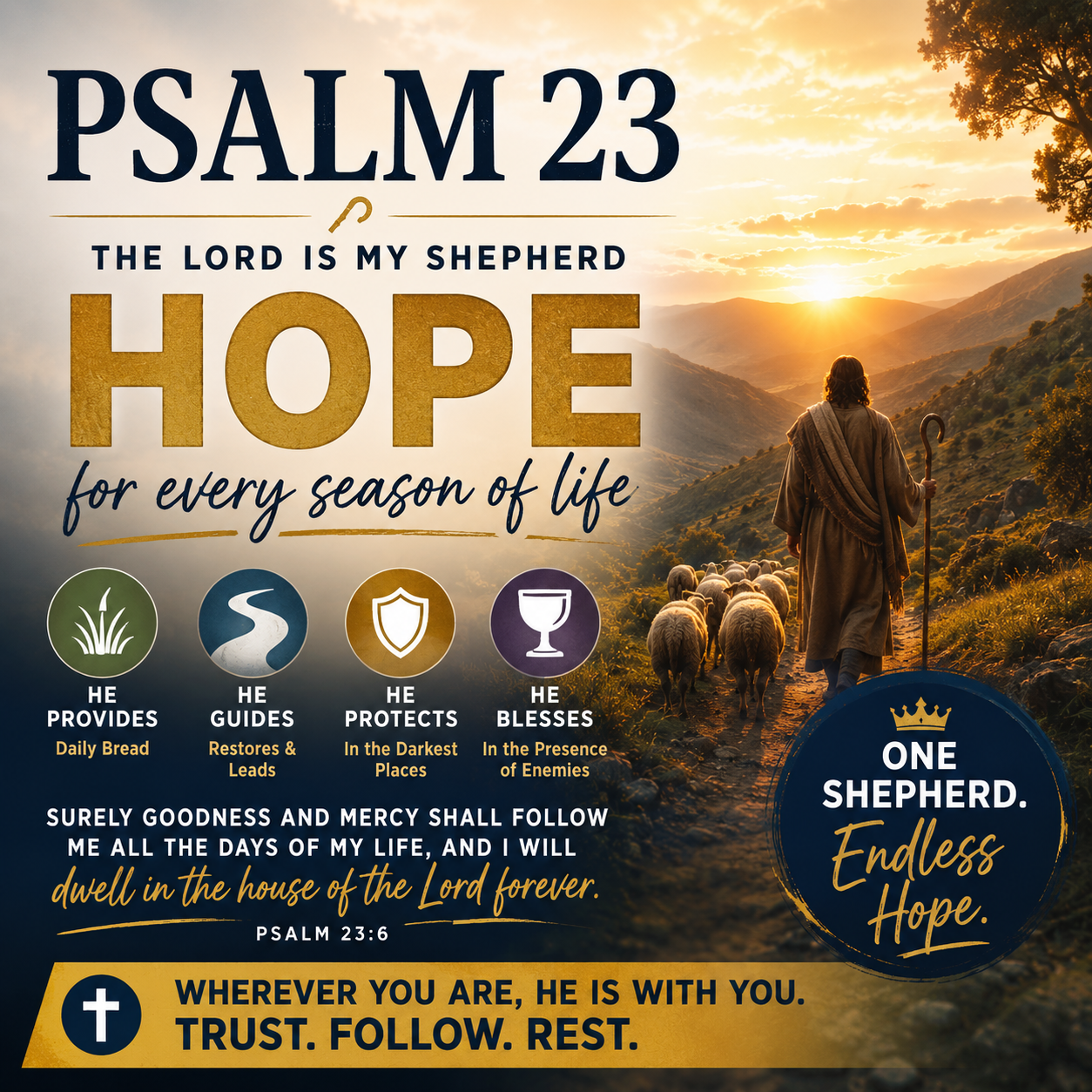 Psalm 23 – Part 2 – June 28, 2026 – The LORD is My Shepherd